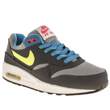 kids nike dark grey air max 1 trainers kids nike dark grey air max 1 trainers