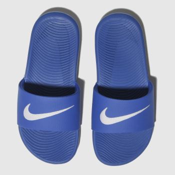 NIKE BLUE KAWA SLIDE SANDALS YOUTH NIKE BLUE KAWA SLIDE SANDALS YOUTH
