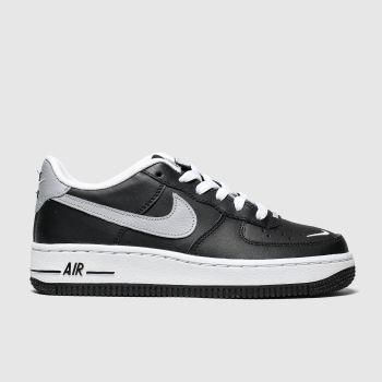 nike black & grey air force 1 lv8 trainers youth nike black & grey air force 1 lv8 trainers youth