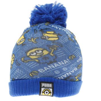 accessories puma blue & yellow minions beanie accessories puma blue & yellow minions beanie