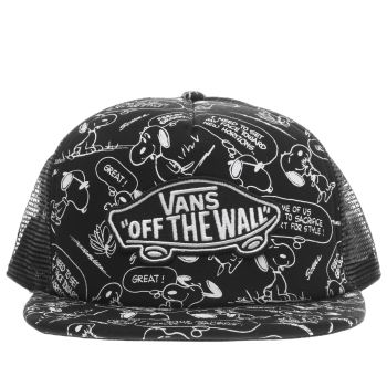 ACCESSORIES VANS BLACK & WHITE CLASSIC TRUCKER PEANUTS ACCESSORIES VANS BLACK & WHITE CLASSIC TRUCKER PEANUTS
