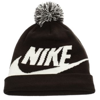 ACCESSORIES NIKE BLACK & WHITE KIDS BEANIE POM ACCESSORIES NIKE BLACK & WHITE KIDS BEANIE POM