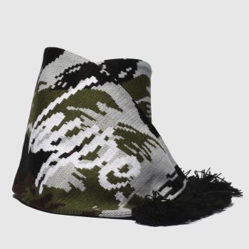 ACCESSORIES HYPE KHAKI CAMO SCRIPT SCARF ACCESSORIES HYPE KHAKI CAMO SCRIPT SCARF