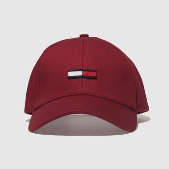 ACCESSORIES TOMMY HILFIGER BURGUNDY TJ FLAG CAP ACCESSORIES TOMMY HILFIGER BURGUNDY TJ FLAG CAP