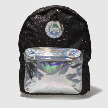 ACCESSORIES HYPE BLACK & SILVER BACKPACK ACCESSORIES HYPE BLACK & SILVER BACKPACK