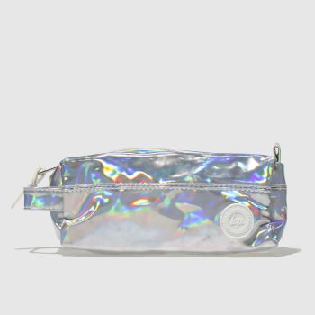 ACCESSORIES HYPE SILVER HOLOGPRAHIC PENCIL CASE ACCESSORIES HYPE SILVER HOLOGPRAHIC PENCIL CASE