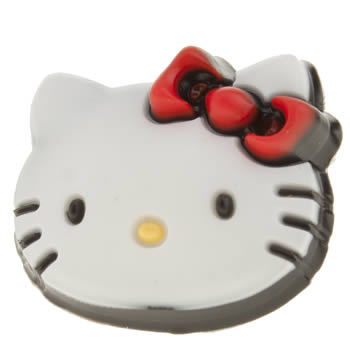 accessories jibbitz white & red hello kitty face accessories jibbitz white & red hello kitty face