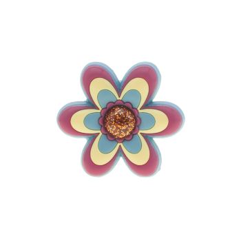 ACCESSORIES JIBBITZ PINK & BLUE LARGE PINK FLOWER ACCESSORIES JIBBITZ PINK & BLUE LARGE PINK FLOWER