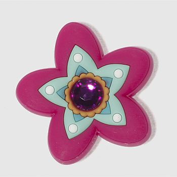 ACCESSORIES JIBBITZ PINK RHINESTONE FLOWER ACCESSORIES JIBBITZ PINK RHINESTONE FLOWER
