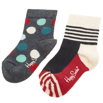 ACCESSORIES HAPPY SOCKS NAVY & WHITE KIDS 2 PACK SPOT/STRIPE ACCESSORIES HAPPY SOCKS NAVY & WHITE KIDS 2 PACK SPOT/STRIPE