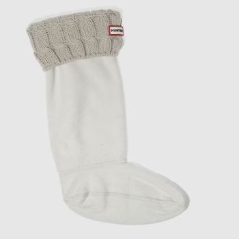 ACCESSORIES HUNTER LIGHT GREY 6 STITCH CABLE SOCK ACCESSORIES HUNTER LIGHT GREY 6 STITCH CABLE SOCK