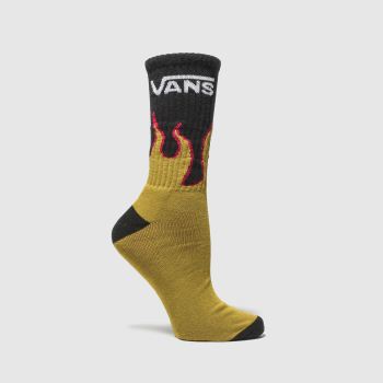 ACCESSORIES VANS BLACK & ORANGE FLAMES CREW ACCESSORIES VANS BLACK & ORANGE FLAMES CREW