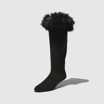 ACCESSORIES HUNTER BLACK FAUX FUR CUFF BOOT ACCESSORIES HUNTER BLACK FAUX FUR CUFF BOOT