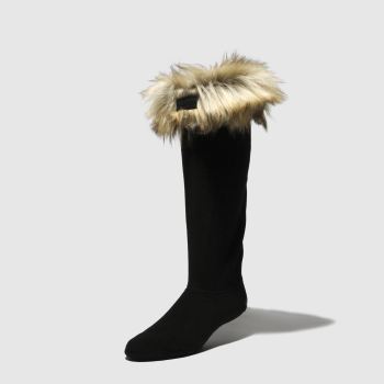 ACCESSORIES HUNTER STONE & BLACK FAUX FUR CUFF BOOT ACCESSORIES HUNTER STONE & BLACK FAUX FUR CUFF BOOT