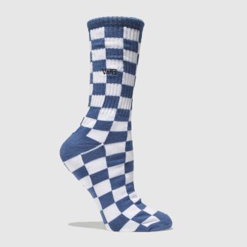 ACCESSORIES VANS NAVY & WHITE CHECKERBOARD II CREW ACCESSORIES VANS NAVY & WHITE CHECKERBOARD II CREW