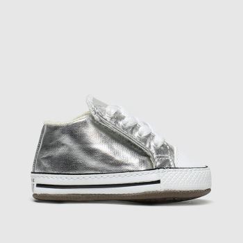 converse silver all star cribster shoes baby converse silver all star cribster shoes baby