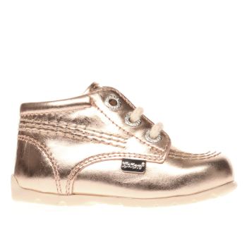 KICKERS ROSE GOLD KICK HI B CRIB GIRLS BABY BOOTS KICKERS ROSE GOLD KICK HI B CRIB GIRLS BABY BOOTS