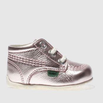 KICKERS ROSE GOLD KICK HI B SHOES BABY KICKERS ROSE GOLD KICK HI B SHOES BABY