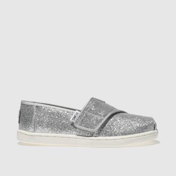 kids toms silver classic glitter boots kids toms silver classic glitter boots