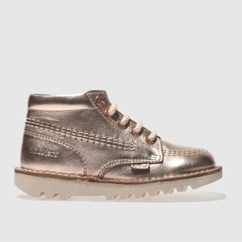 KICKERS ROSE GOLD KICK HI GIRLS TODDLER BOOTS KICKERS ROSE GOLD KICK HI GIRLS TODDLER BOOTS