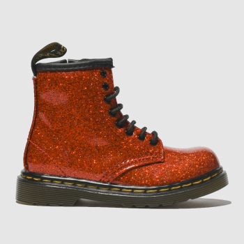 DR MARTENS RED 1460 GLITTER BOOTS TODDLER DR MARTENS RED 1460 GLITTER BOOTS TODDLER
