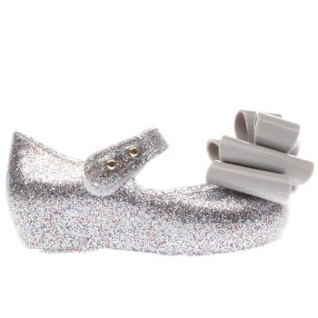 MELISSA SILVER ULTRAGIRL TRIPLE BOW GIRLS TODDLER SHOES MELISSA SILVER ULTRAGIRL TRIPLE BOW GIRLS TODDLER SHOES