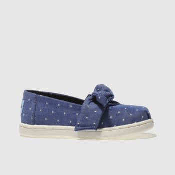 TOMS NAVY ALPARGATA BOW BOOTS TODDLER TOMS NAVY ALPARGATA BOW BOOTS TODDLER