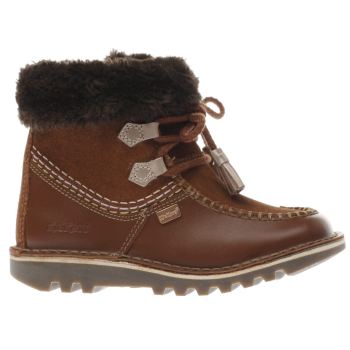 KICKERS BROWN KICK FUR GIRLS TODDLER BOOTS KICKERS BROWN KICK FUR GIRLS TODDLER BOOTS