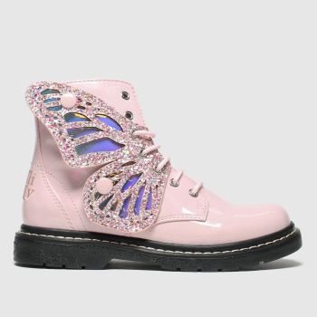 lelli kelly pale pink fairy wings mid boots junior lelli kelly pale pink fairy wings mid boots junior
