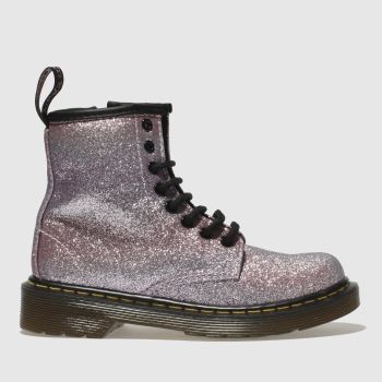 DR MARTENS PINK DELANEY GLITTER BOOT GIRLS JUNIOR BOOTS DR MARTENS PINK DELANEY GLITTER BOOT GIRLS JUNIOR BOOTS