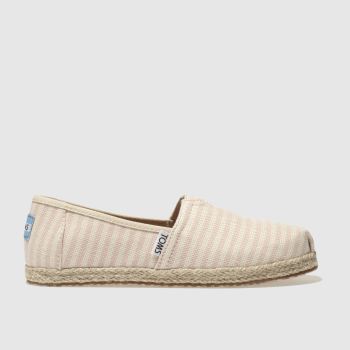 TOMS CREAM & PINK CLASSIC BOOTS JUNIOR TOMS CREAM & PINK CLASSIC BOOTS JUNIOR