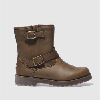 UGG DARK BROWN HARWELL GIRLS JUNIOR BOOTS UGG DARK BROWN HARWELL GIRLS JUNIOR BOOTS