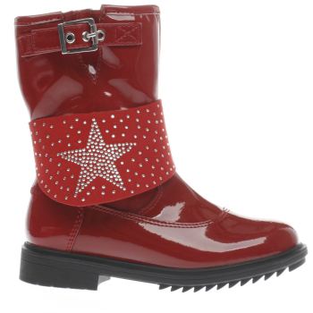 LELLI KELLY RED BETTY MID GIRLS JUNIOR BOOTS LELLI KELLY RED BETTY MID GIRLS JUNIOR BOOTS