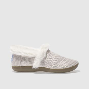 TOMS PALE PINK HOUSE SLIPPER BOOTS JUNIOR TOMS PALE PINK HOUSE SLIPPER BOOTS JUNIOR