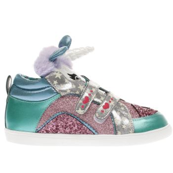 IRREGULAR CHOICE PINK & GREEN MINI CANDY GIRLS JUNIOR TRAINERS IRREGULAR CHOICE PINK & GREEN MINI CANDY GIRLS JUNIOR TRAINERS