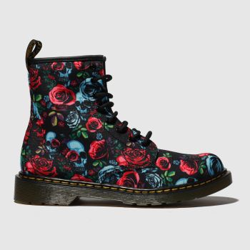 DR MARTENS BLACK & RED 1460 ROSE BOOTS YOUTH DR MARTENS BLACK & RED 1460 ROSE BOOTS YOUTH