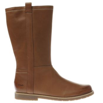 CLARKS TAN TILDY GRACE GIRLS YOUTH BOOTS CLARKS TAN TILDY GRACE GIRLS YOUTH BOOTS