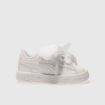 Puma Basket Heart Patent White Puma Basket Heart Patent White