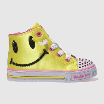 SKECHERS YELLOW SHUFFLES SPARKLE SMILE TRAINERS TODDLER SKECHERS YELLOW SHUFFLES SPARKLE SMILE TRAINERS TODDLER