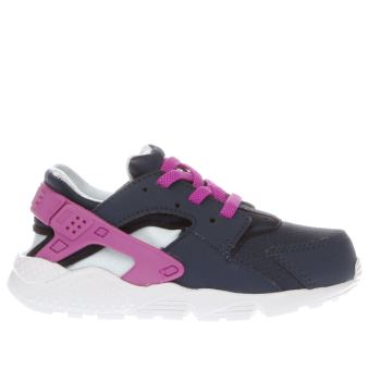 NIKE NAVY HUARACHE RUN GIRLS TODDLER TRAINERS NIKE NAVY HUARACHE RUN GIRLS TODDLER TRAINERS