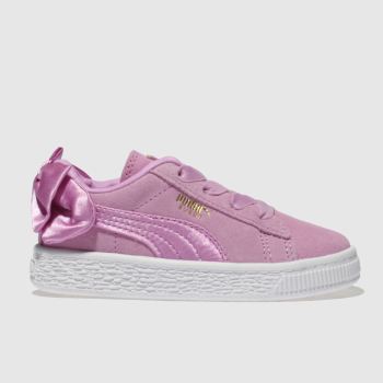 PUMA PINK SUEDE BOW TRAINERS TODDLER PUMA PINK SUEDE BOW TRAINERS TODDLER