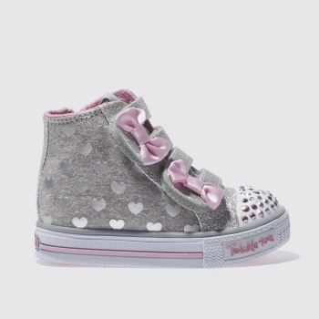 SKECHERS SILVER TWINKLE TOES DOODLE TRAINERS TODDLER SKECHERS SILVER TWINKLE TOES DOODLE TRAINERS TODDLER