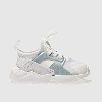 NIKE WHITE & PL BLUE HUARACHE RUN ULTRA TRAINERS TODDLER NIKE WHITE & PL BLUE HUARACHE RUN ULTRA TRAINERS TODDLER