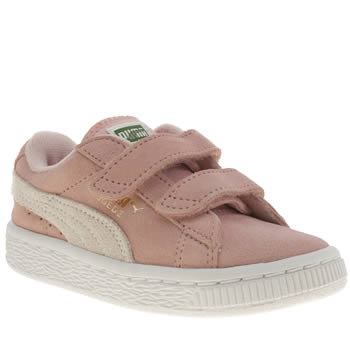 kids puma pale pink suede classic trainers kids puma pale pink suede classic trainers