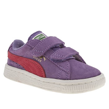 kids puma lilac suede classic trainers kids puma lilac suede classic trainers