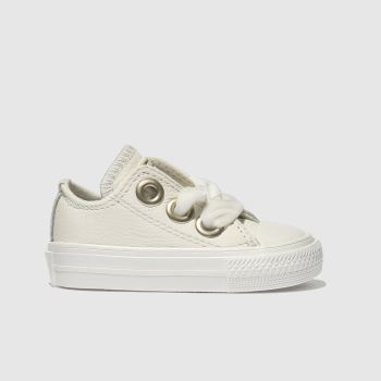 CONVERSE WHITE ALL STAR BIG EYELETS LO TRAINERS TODDLER CONVERSE WHITE ALL STAR BIG EYELETS LO TRAINERS TODDLER