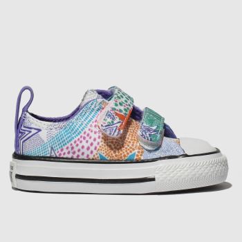 converse purple & green chuck taylor all star 2v lo trainers toddler converse purple & green chuck taylor all star 2v lo trainers toddler