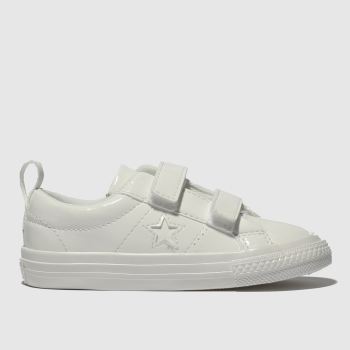 CONVERSE WHITE ONE STAR 2V TRAINERS TODDLER CONVERSE WHITE ONE STAR 2V TRAINERS TODDLER