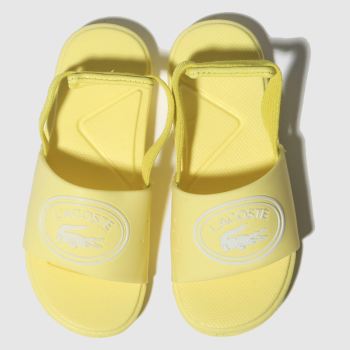 lacoste yellow l.30 slide sandals toddler lacoste yellow l.30 slide sandals toddler