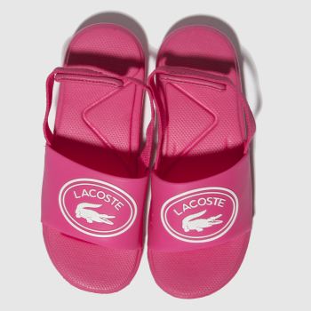 lacoste pink l.30 slide sandals toddler lacoste pink l.30 slide sandals toddler